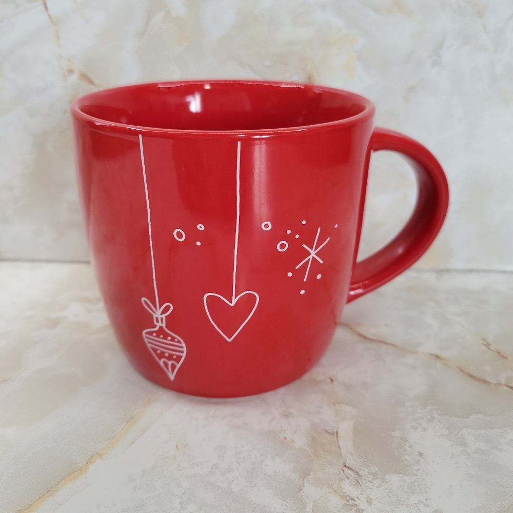 Starbucks Red Holiday Christmas 14oz Coffee Cup Mug Hanging Ornaments 2018